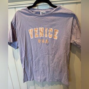PRINCESS POLLY Ladies Women’s Size 4 Small Purple Orange Venice USA Tee …